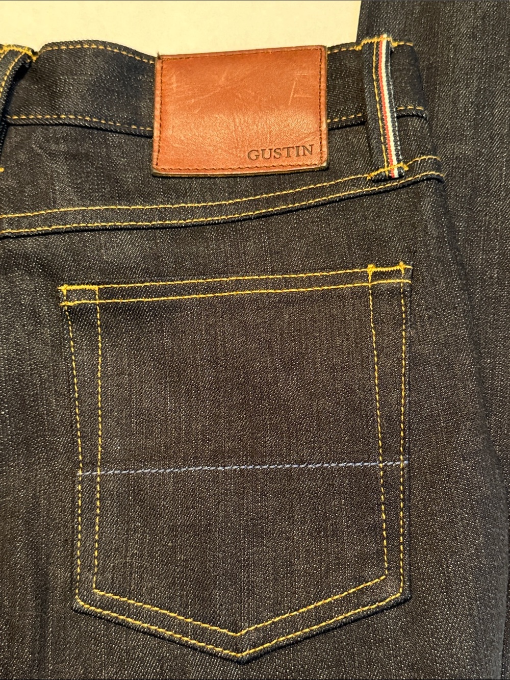 Gustin NEW Men's Cone Mills Experimental Selvedge - The 1776 Size 31x34 - Picture 13 of 13